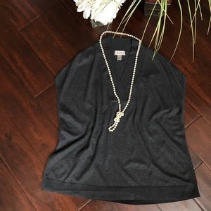 V-Neck Grey Sweater - NWOT